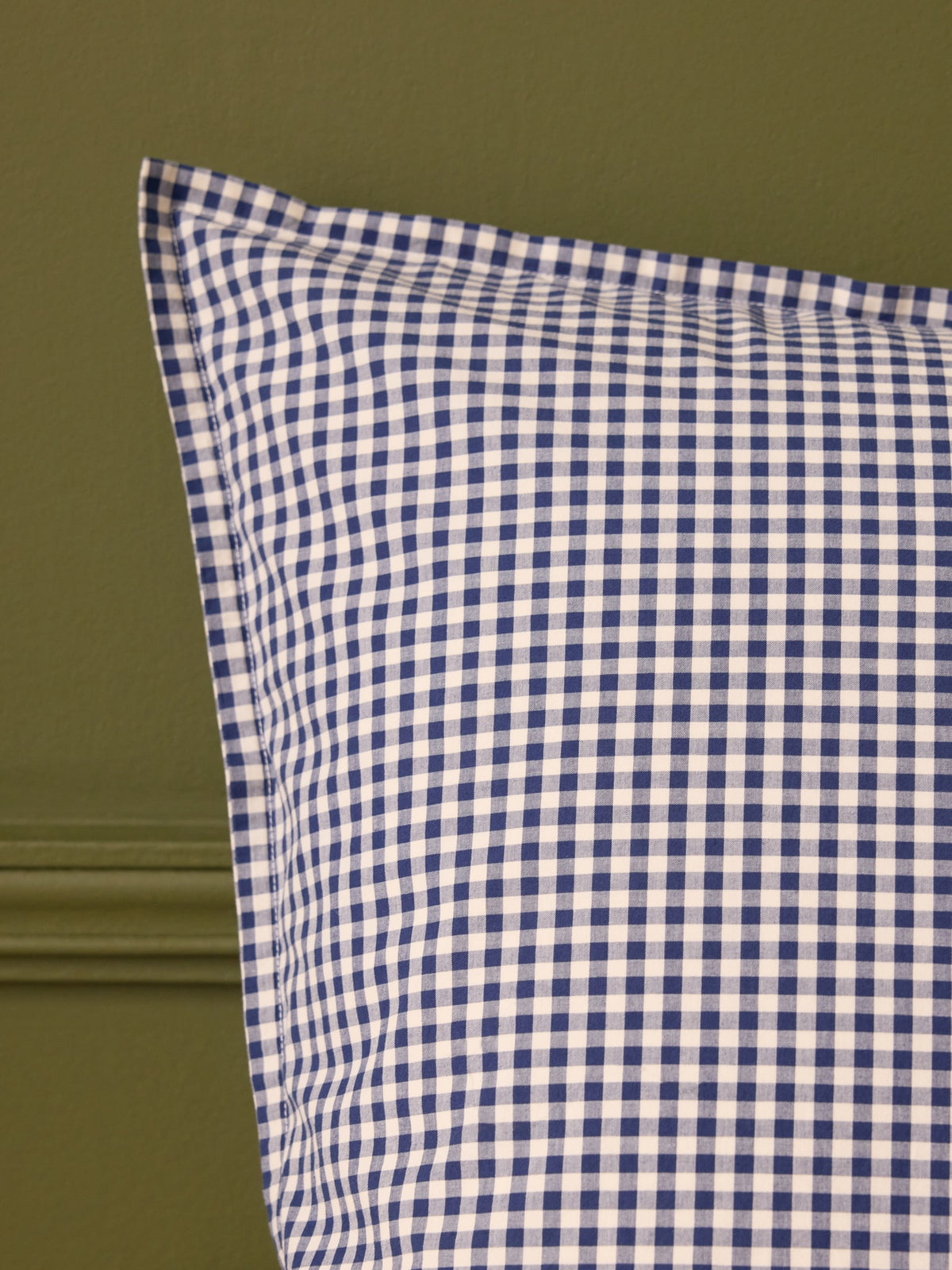 Taie d'oreiller percale de coton "Vichy"