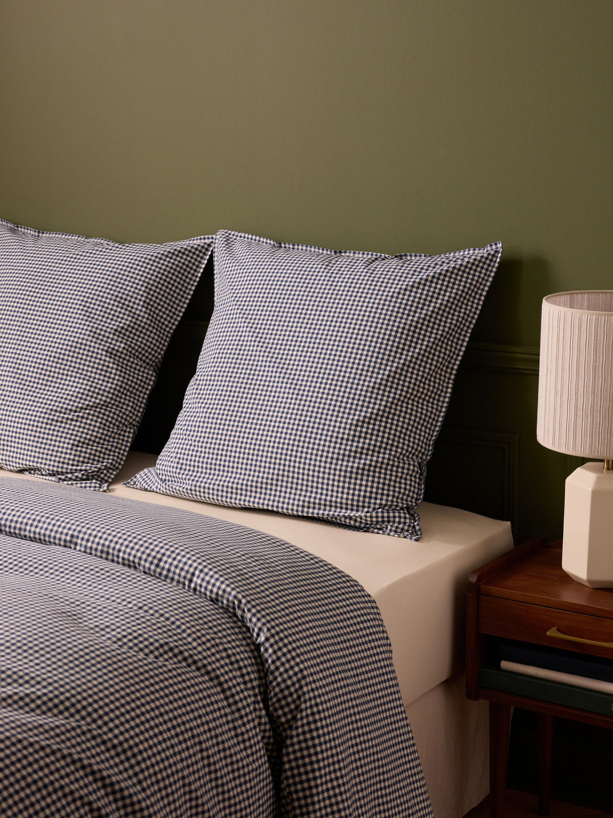 Taie d'oreiller percale de coton "Vichy"