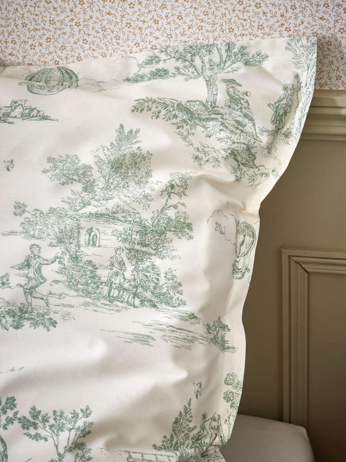 Toile de Jouy Spirit cotton percale pillowcase