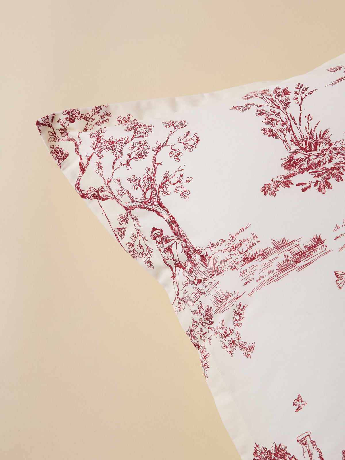 Toile de Jouy Spirit cotton percale pillowcase