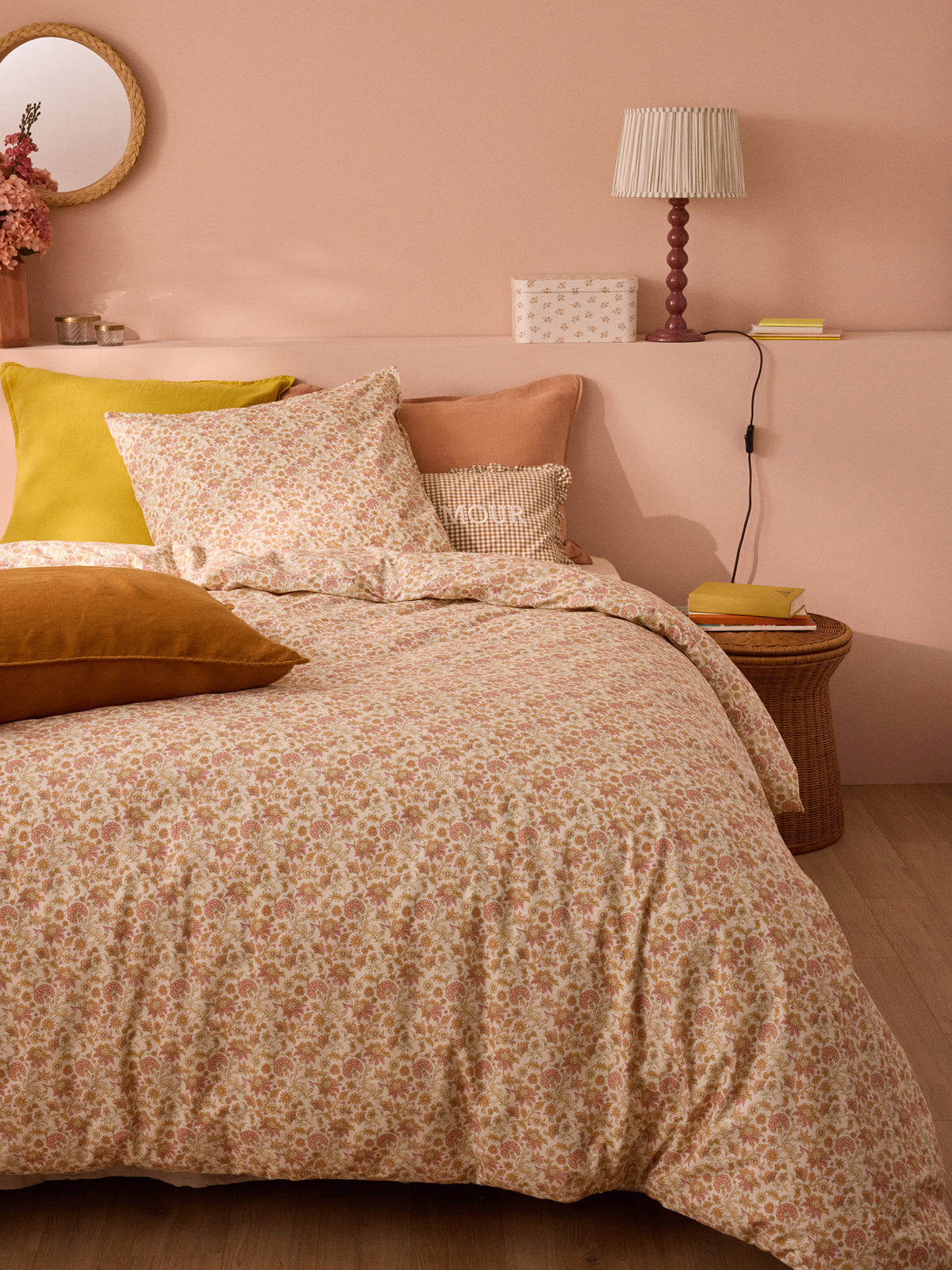 Agathe cotton percale cotton duvet cover
