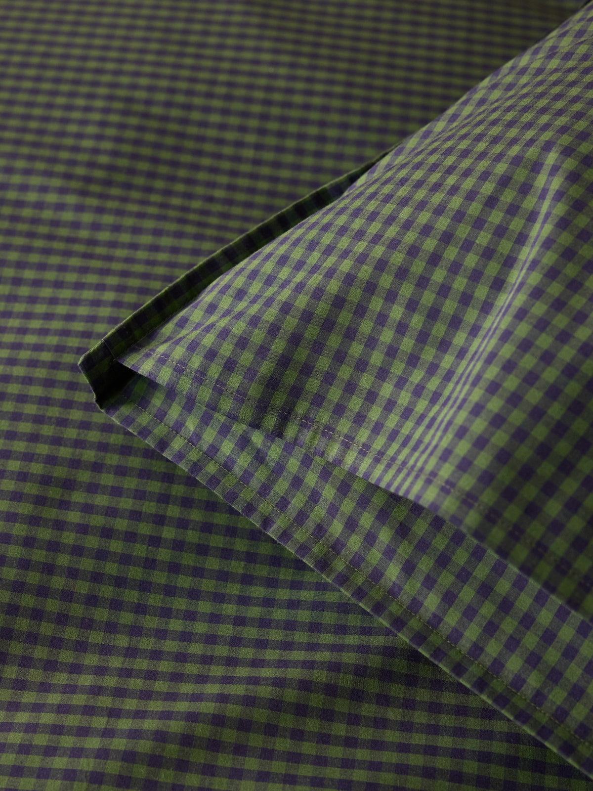 Taie d'oreiller percale de coton "Vichy"