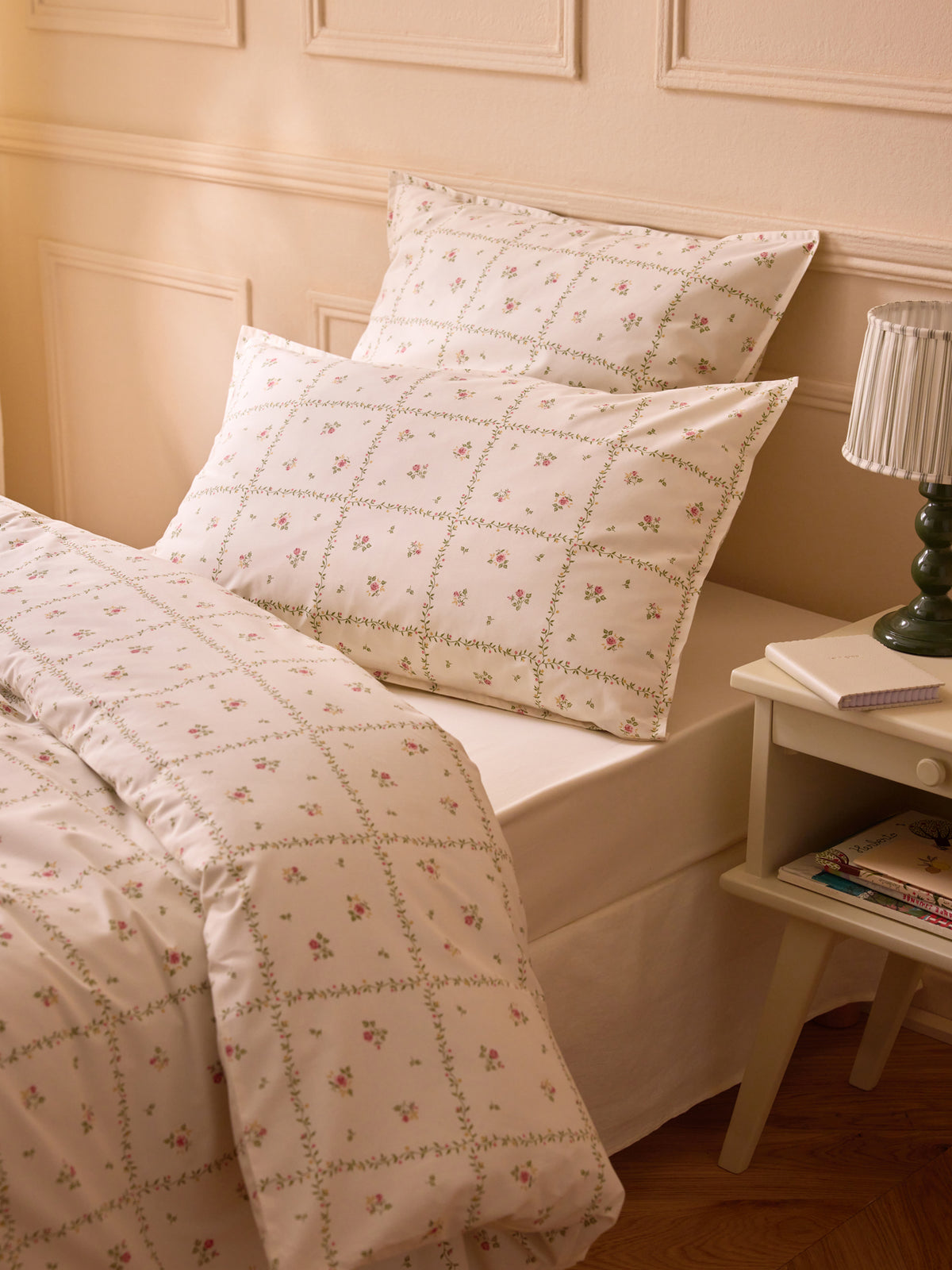 Taie d'oreiller percale de coton "Léopoldine"