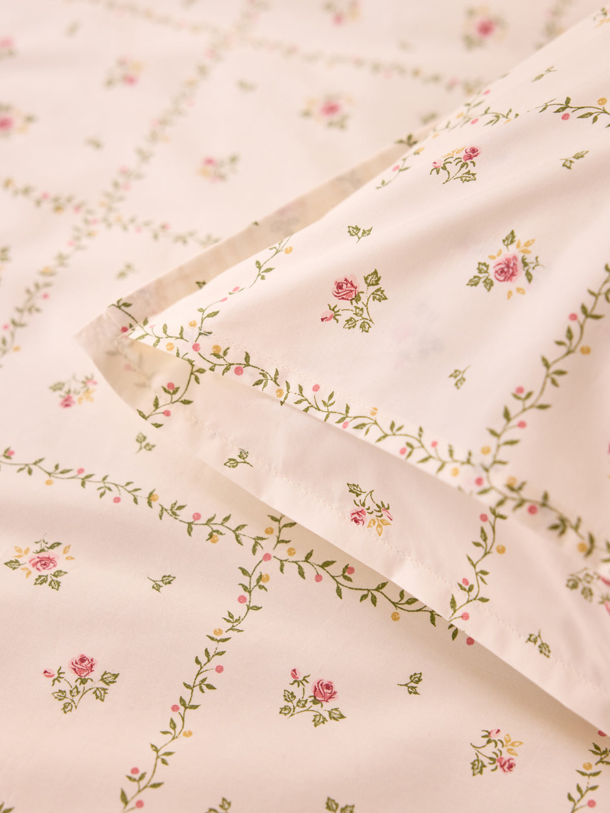 Taie d'oreiller percale de coton "Léopoldine"