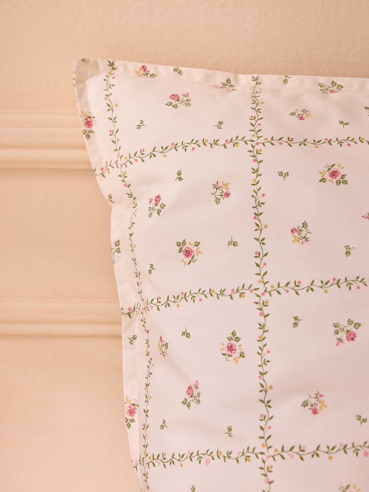Taie d'oreiller percale de coton "Léopoldine"