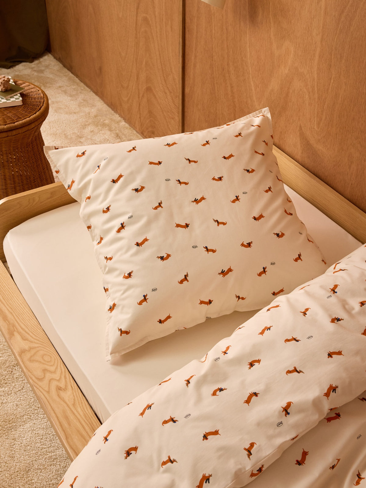 Taie d'oreiller percale de coton "Loki"