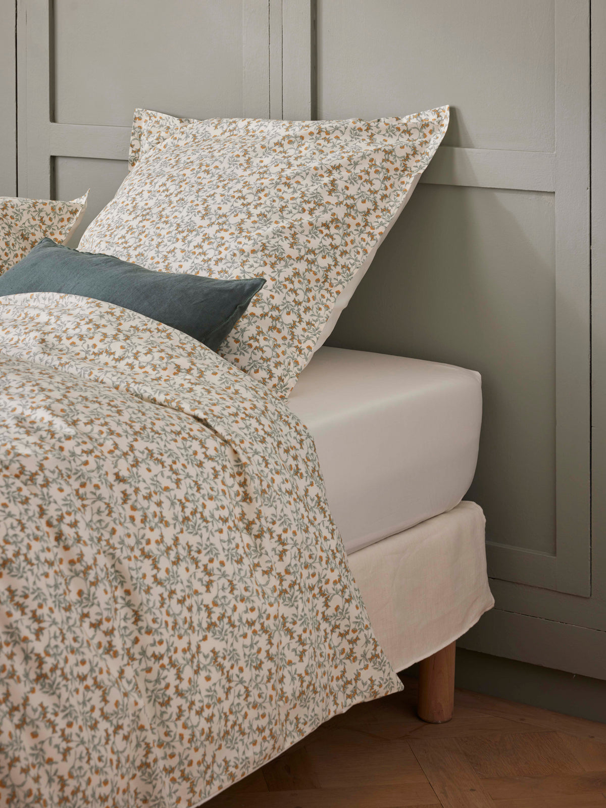 Drap-housse percale de coton "Divine" et "Baies sauvages"