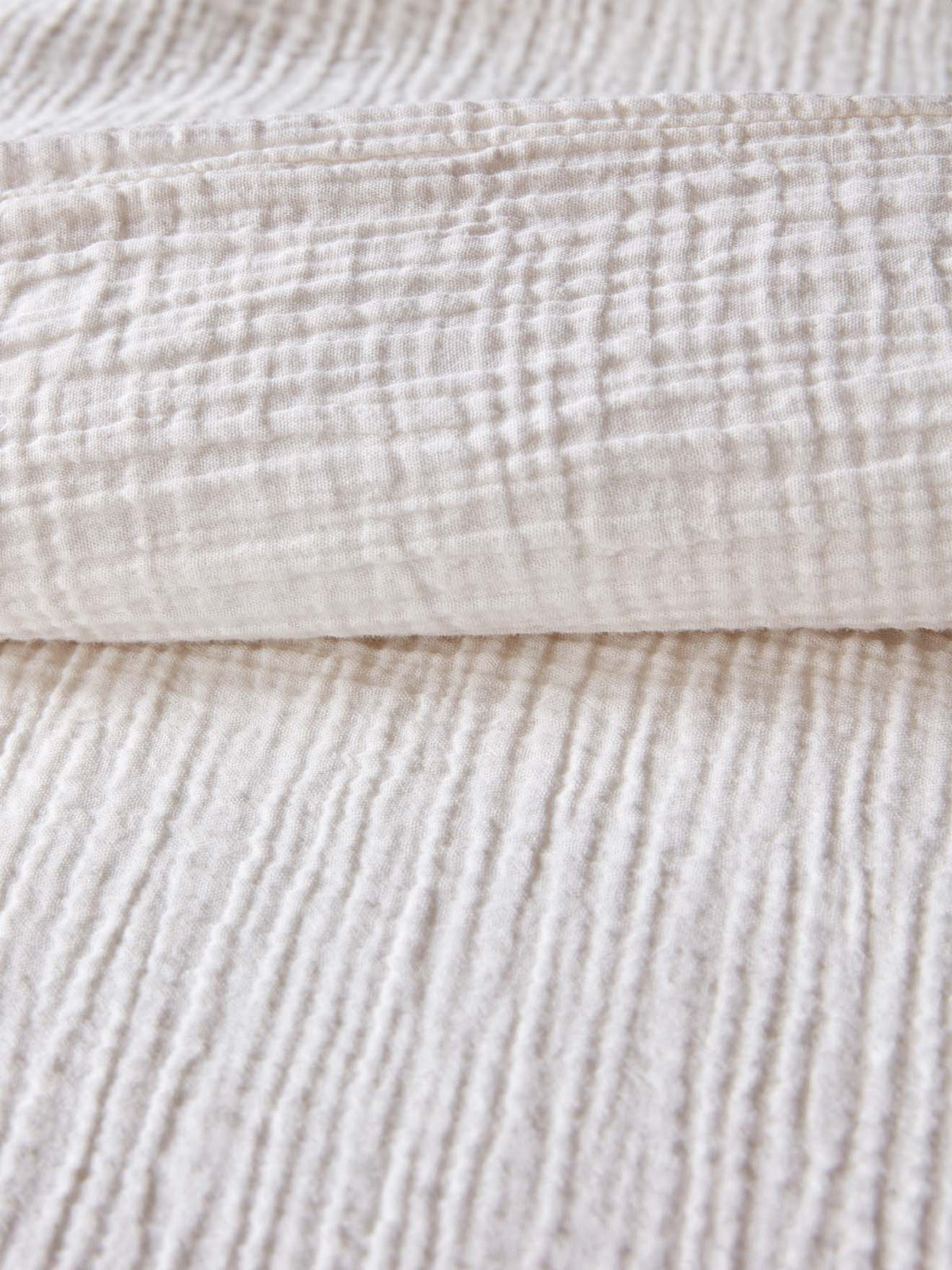 Waffled cheesecloth duvet cover