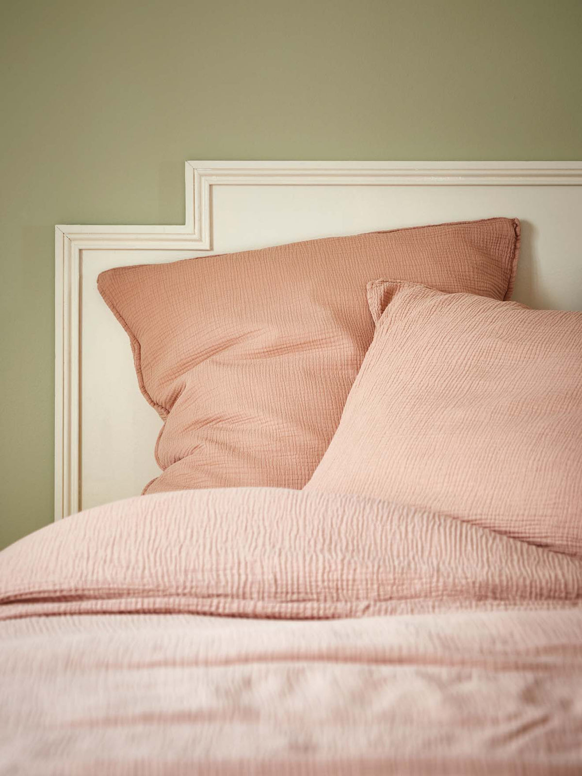 Waffled cheesecloth duvet cover