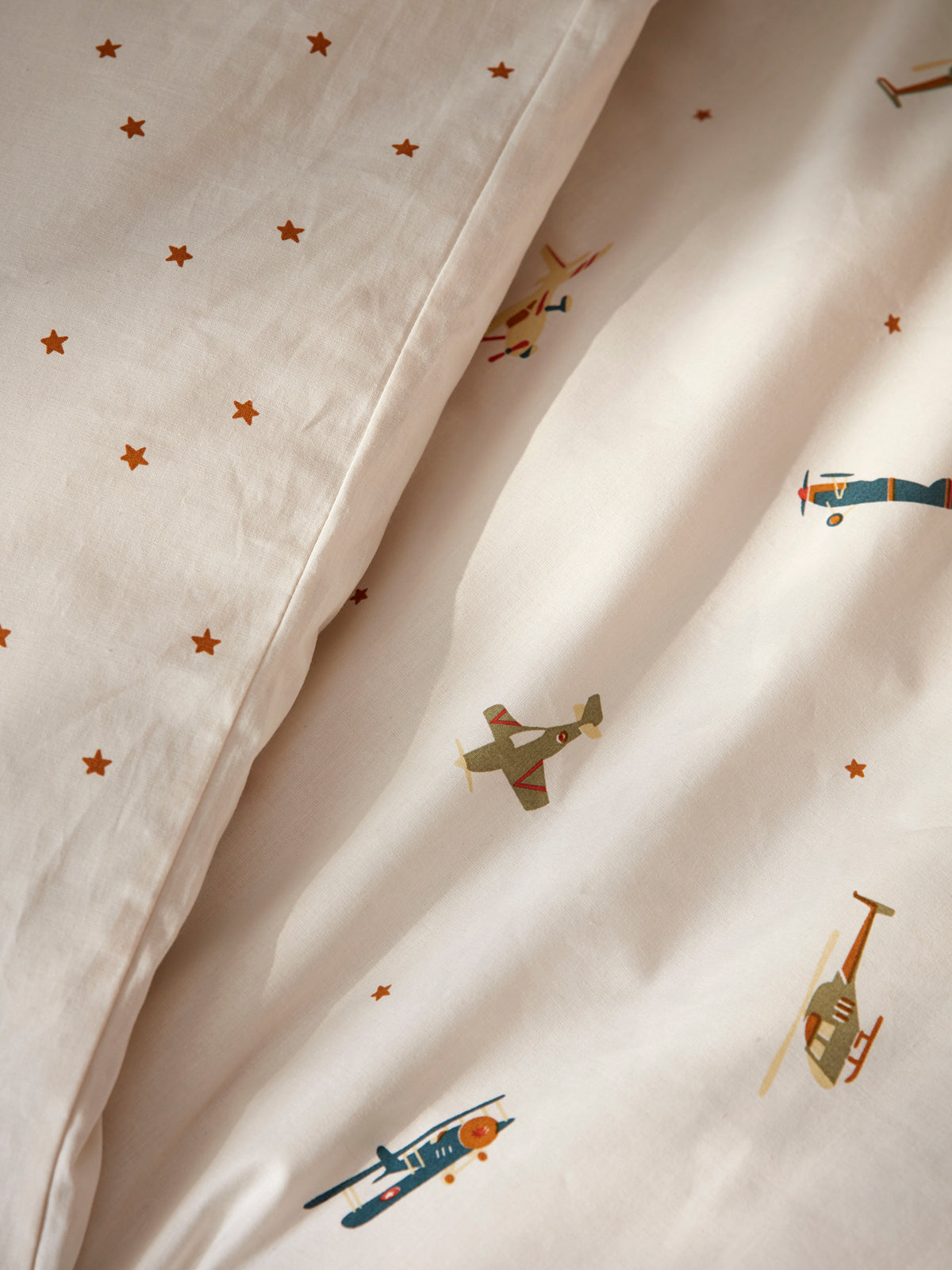 Housse de couette coton "Aviateur"