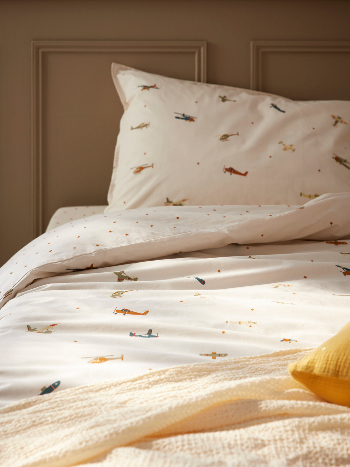 Housse de couette coton "Aviateur"