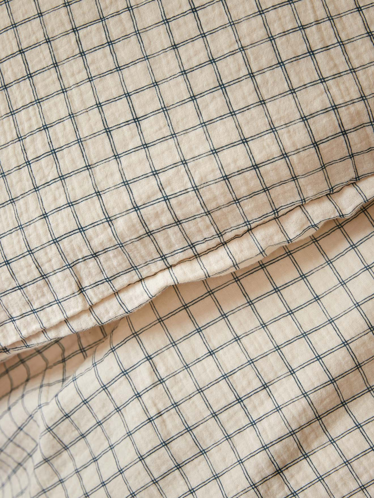 Housse de couette enfant gaze de coton "Carreaux"