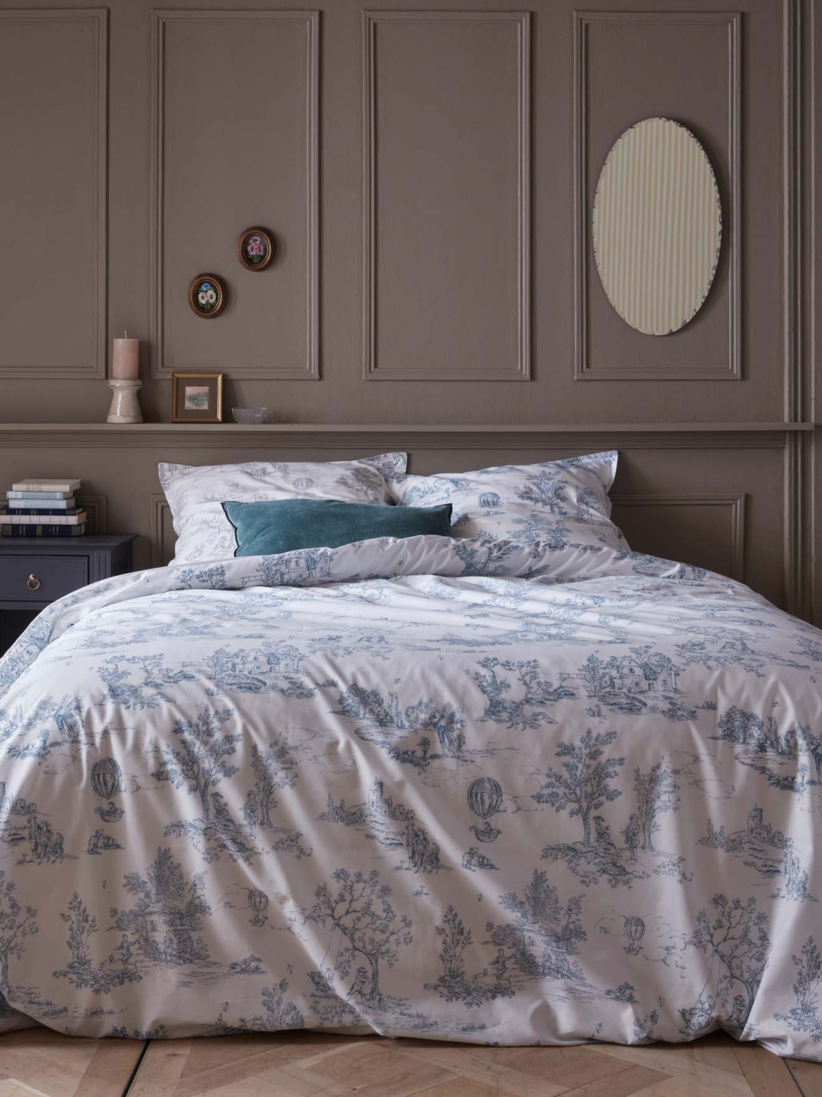 Toile de Jouy Spirit cotton percale duvet cover