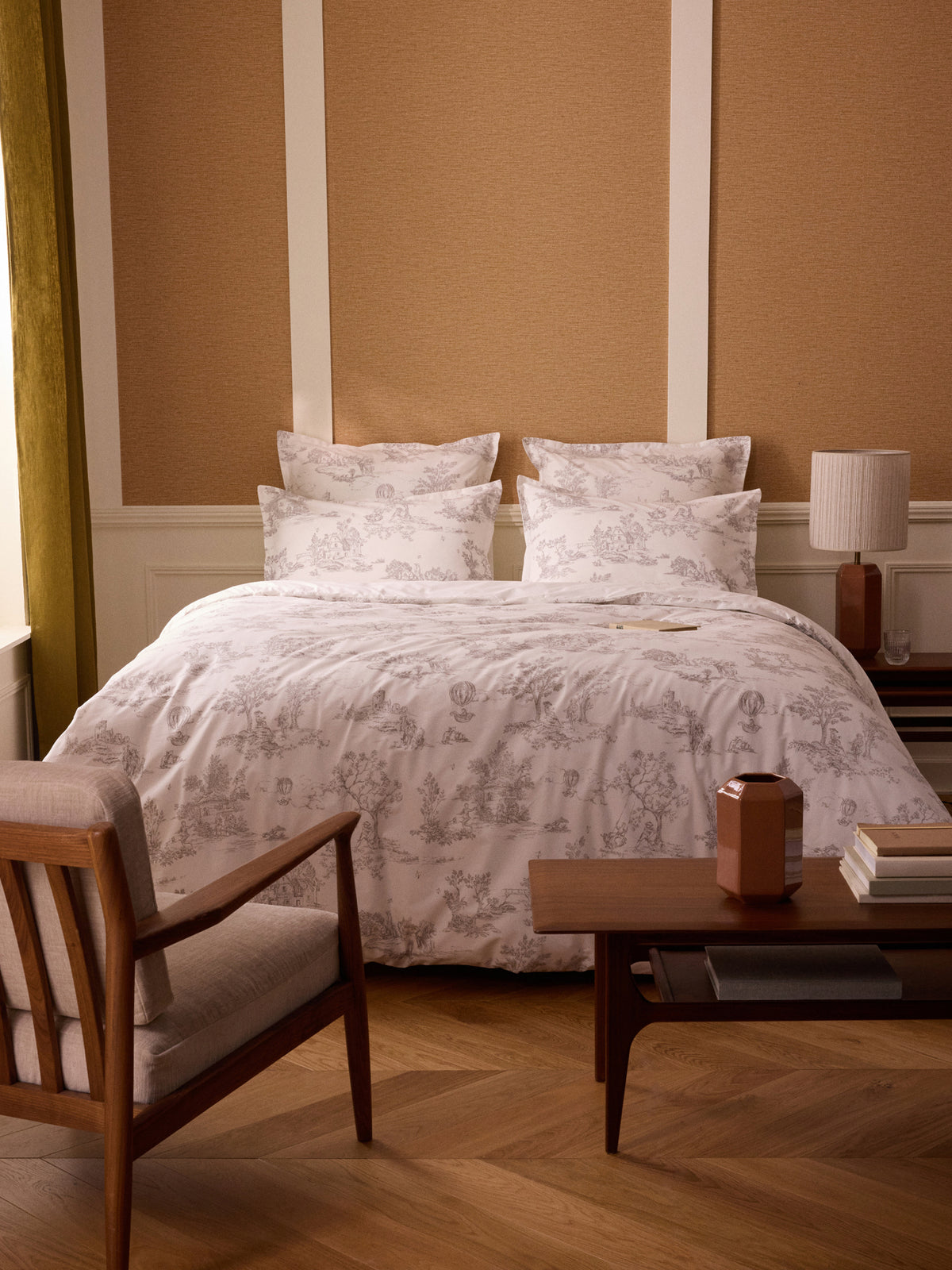 Toile de Jouy Spirit cotton percale duvet cover
