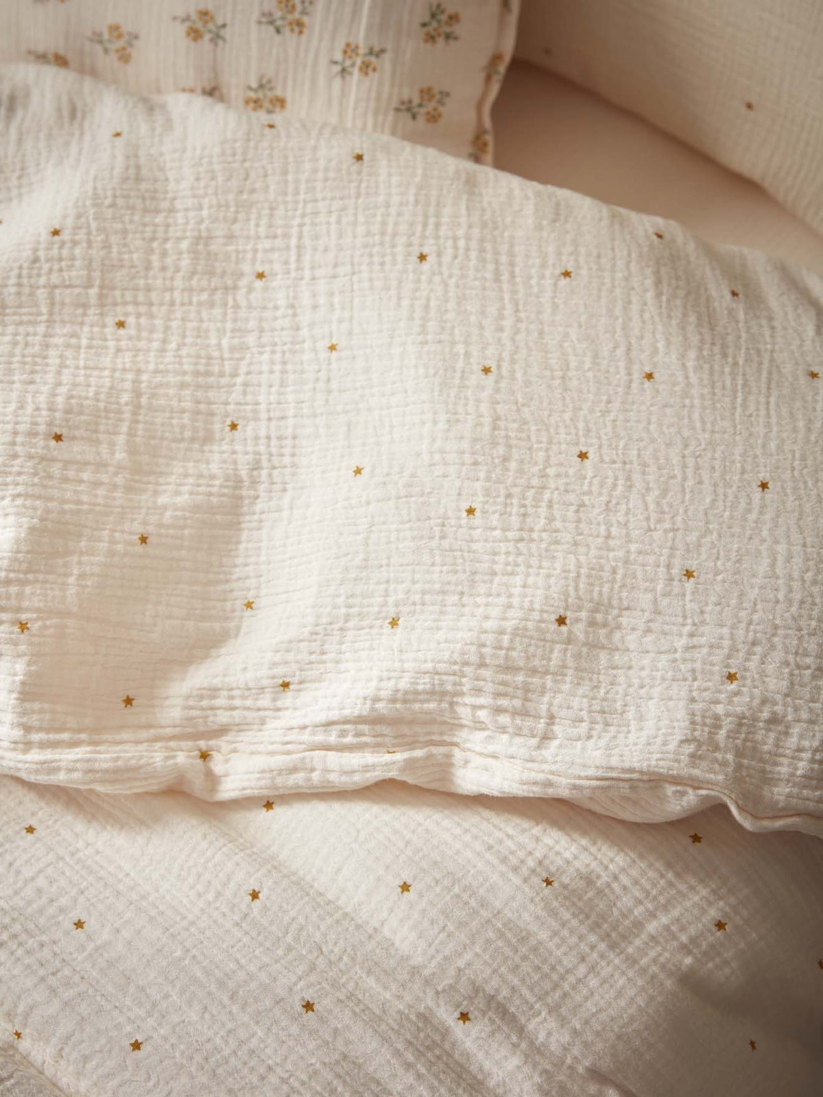 Junior organic cotton cheesecloth duvet cover