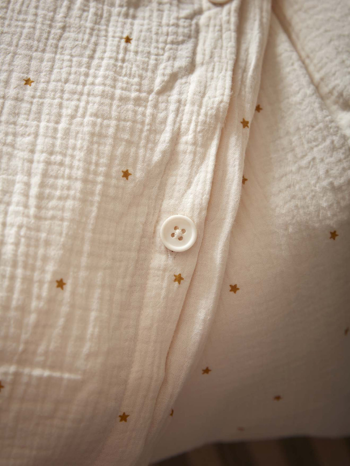 Junior organic cotton cheesecloth duvet cover