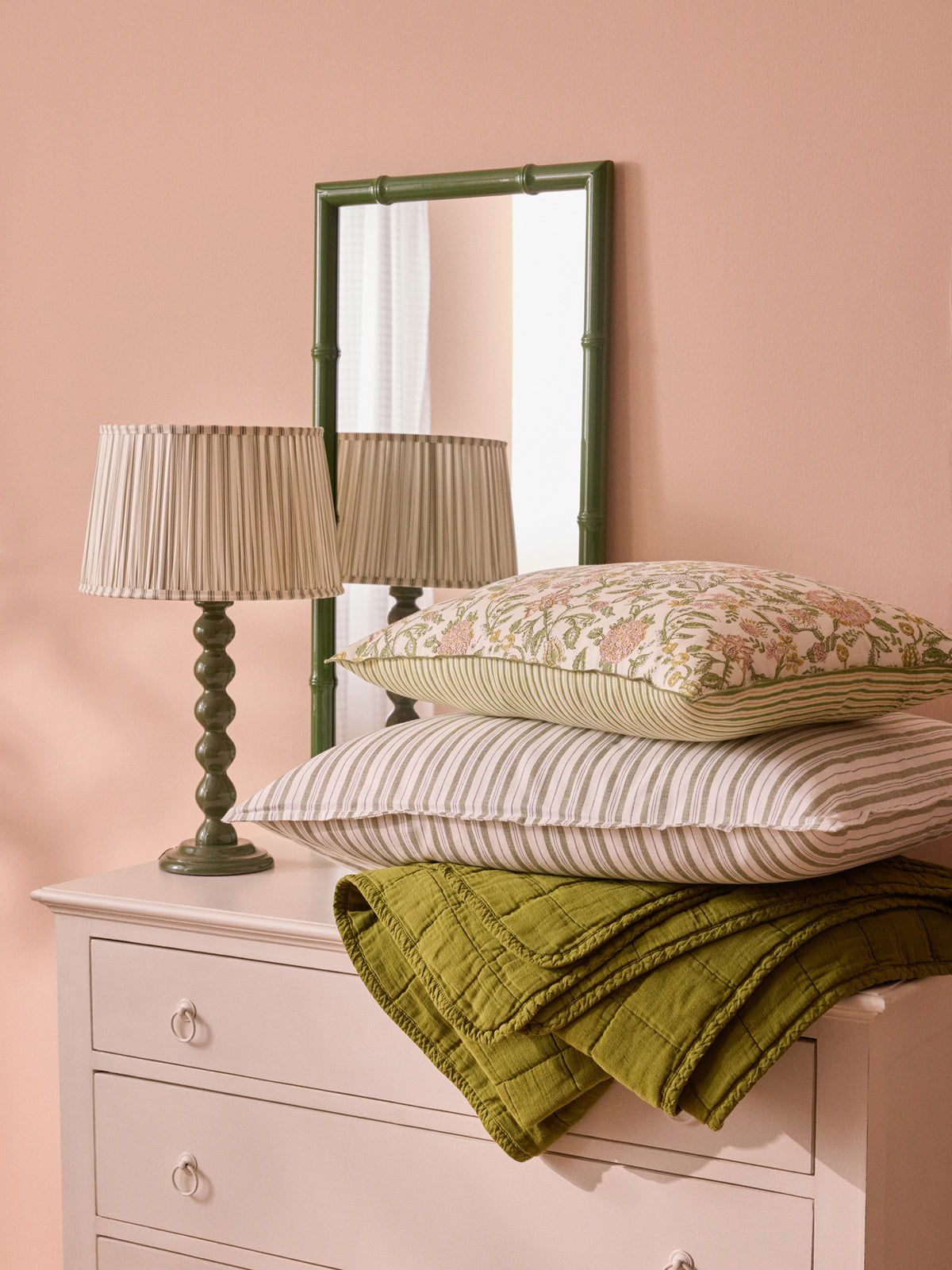 Deckchair linen-look cotton duvet cover