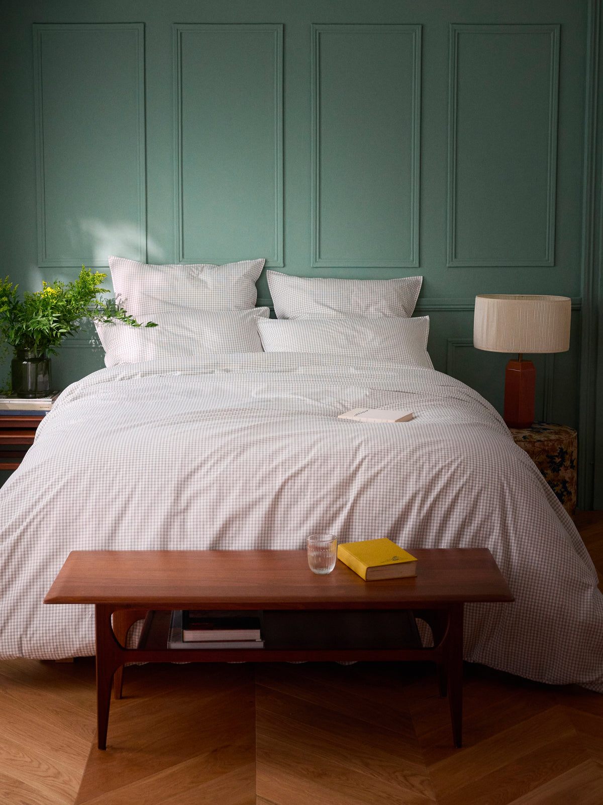 Woven-dyed Marin cotton percale duvet cover