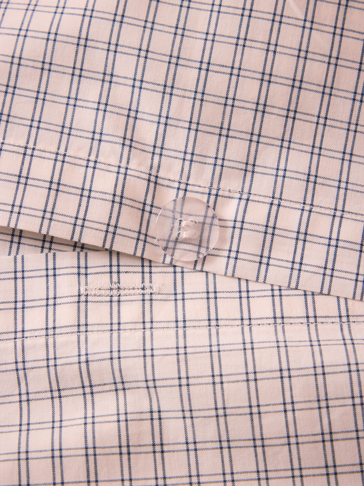 Woven-dyed Marin cotton percale duvet cover