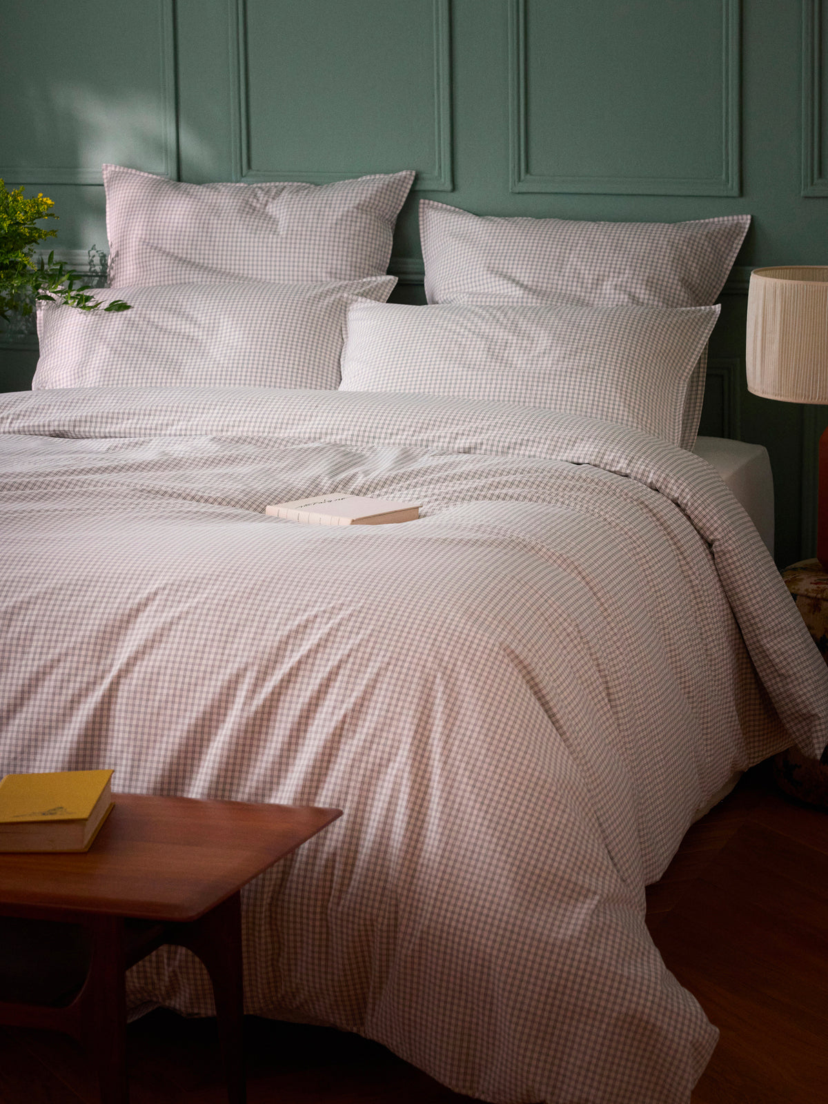 Woven-dyed Marin cotton percale duvet cover