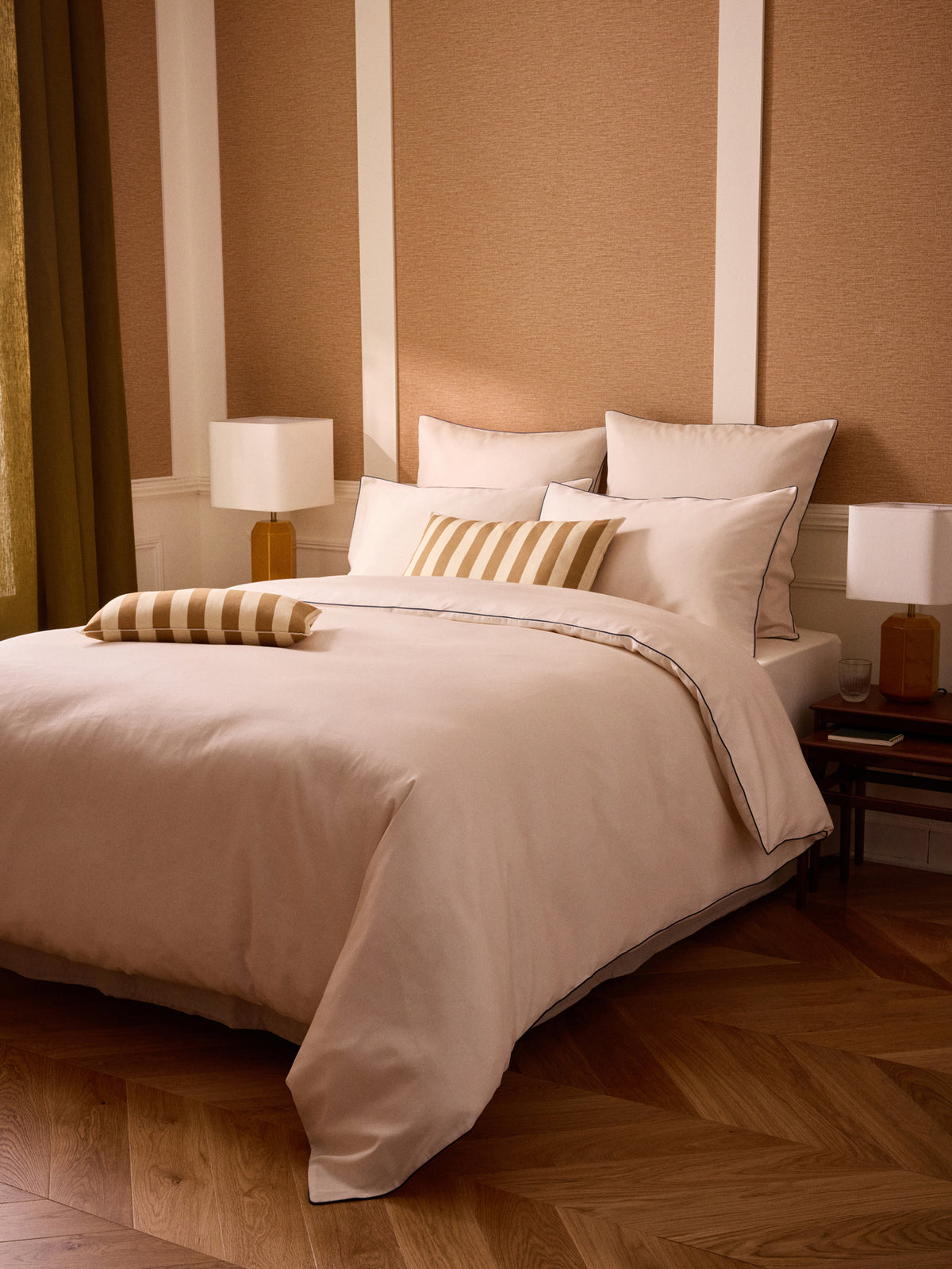 Housse de couette satin de coton "Madeleine"