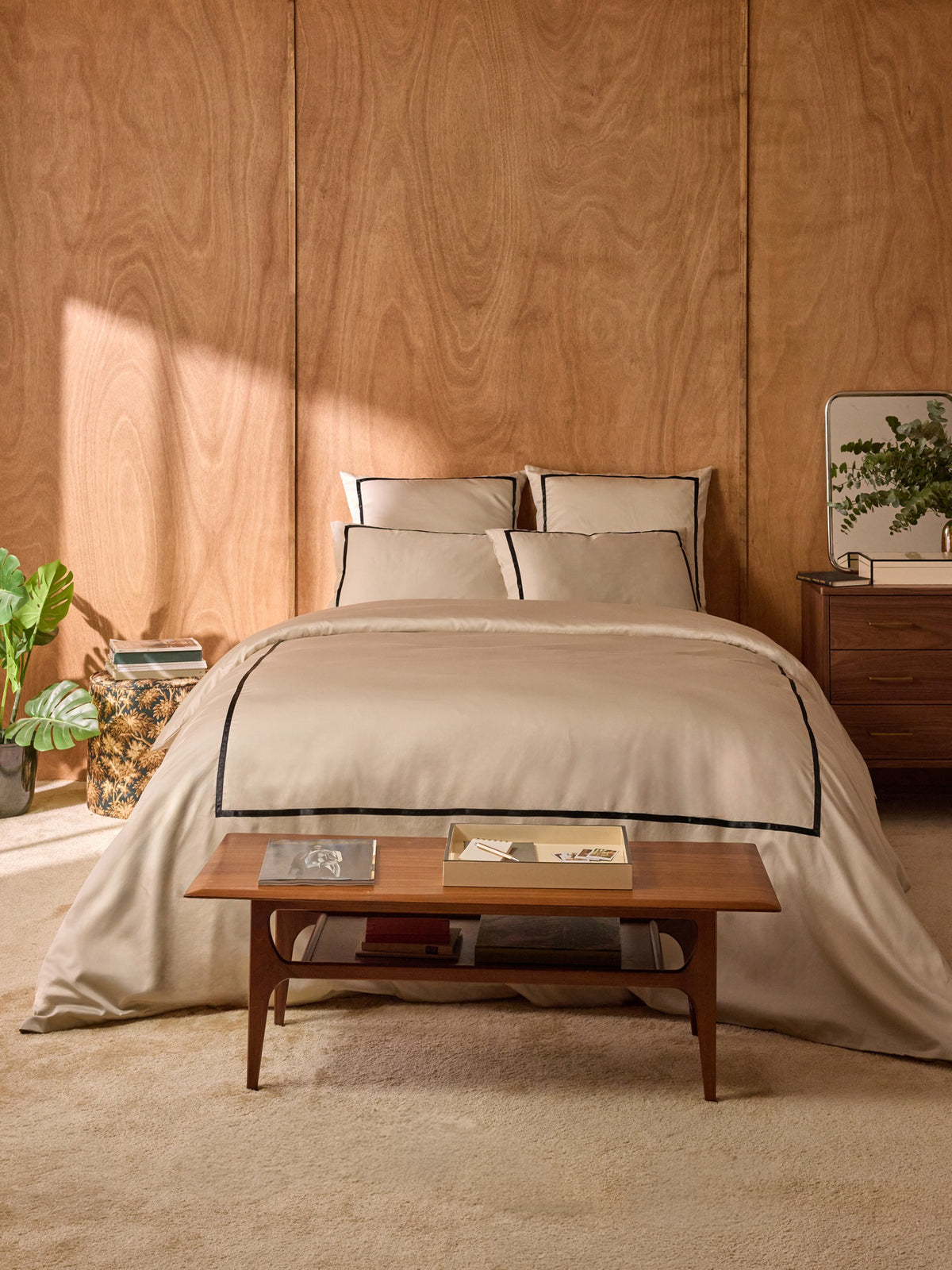 Housse de couette satin de coton "Léonore"