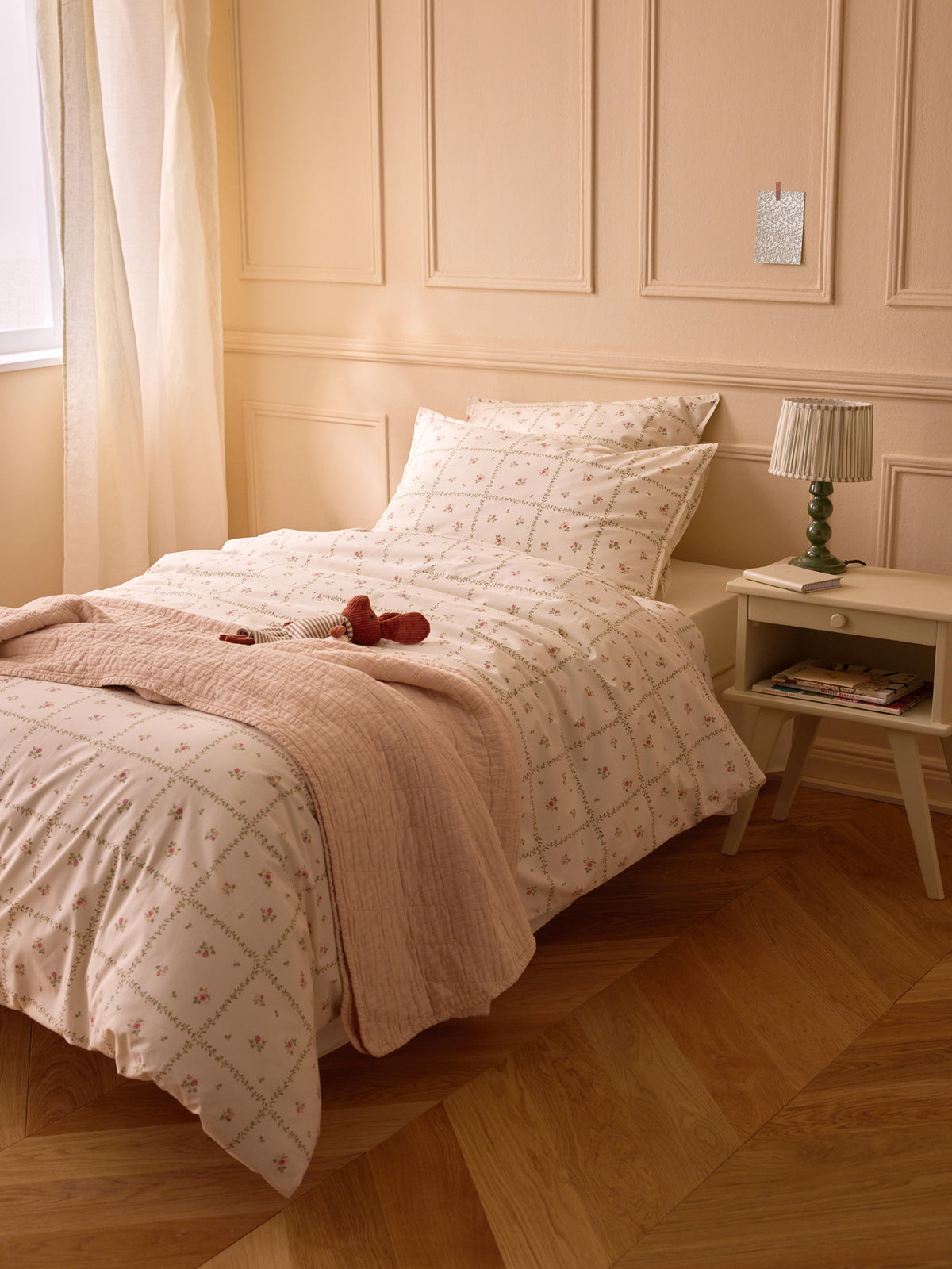 Housse de couette percale de coton "Léopoldine"