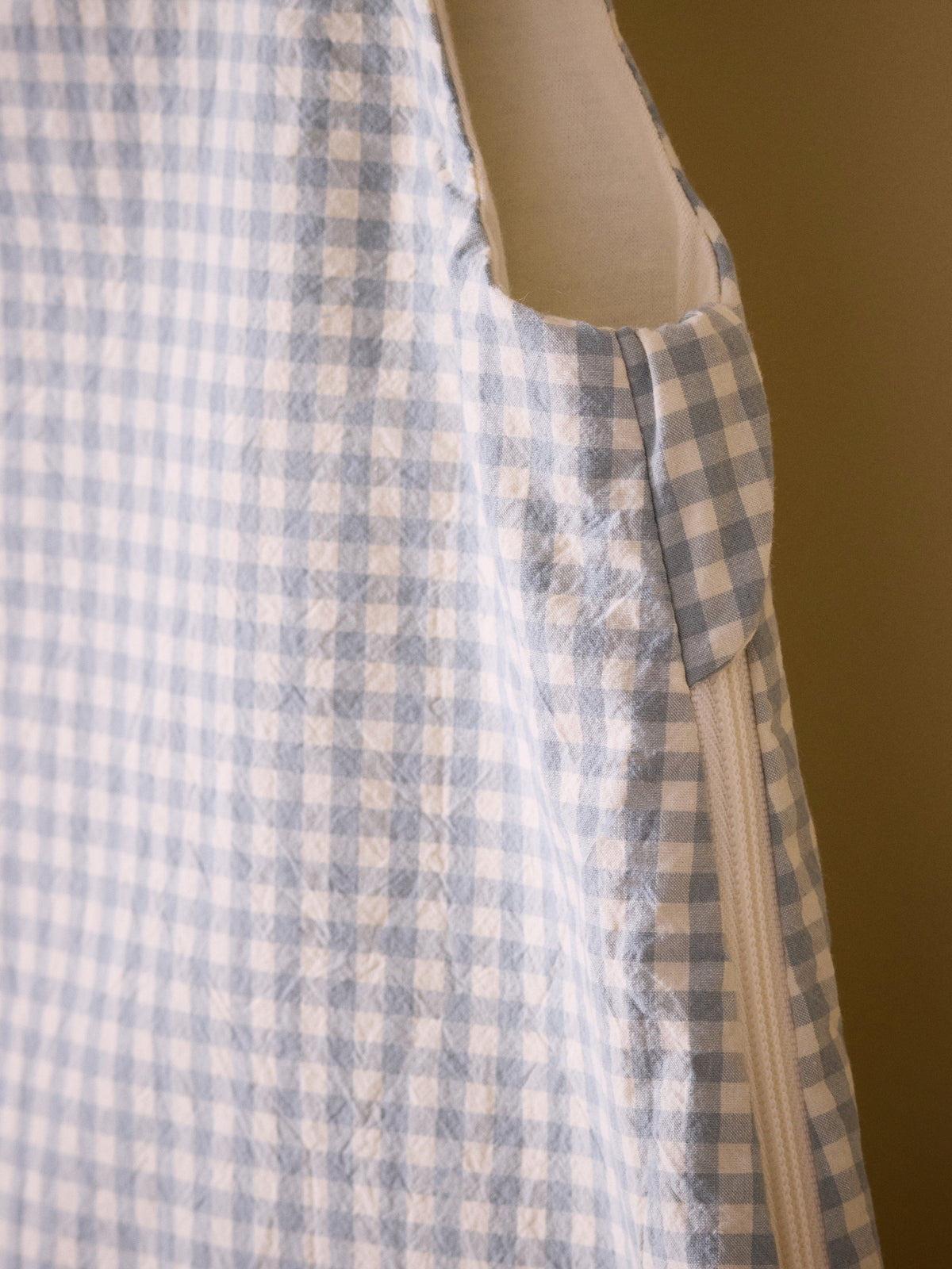 Gingham check cotton percal sleep sack - TOG 2