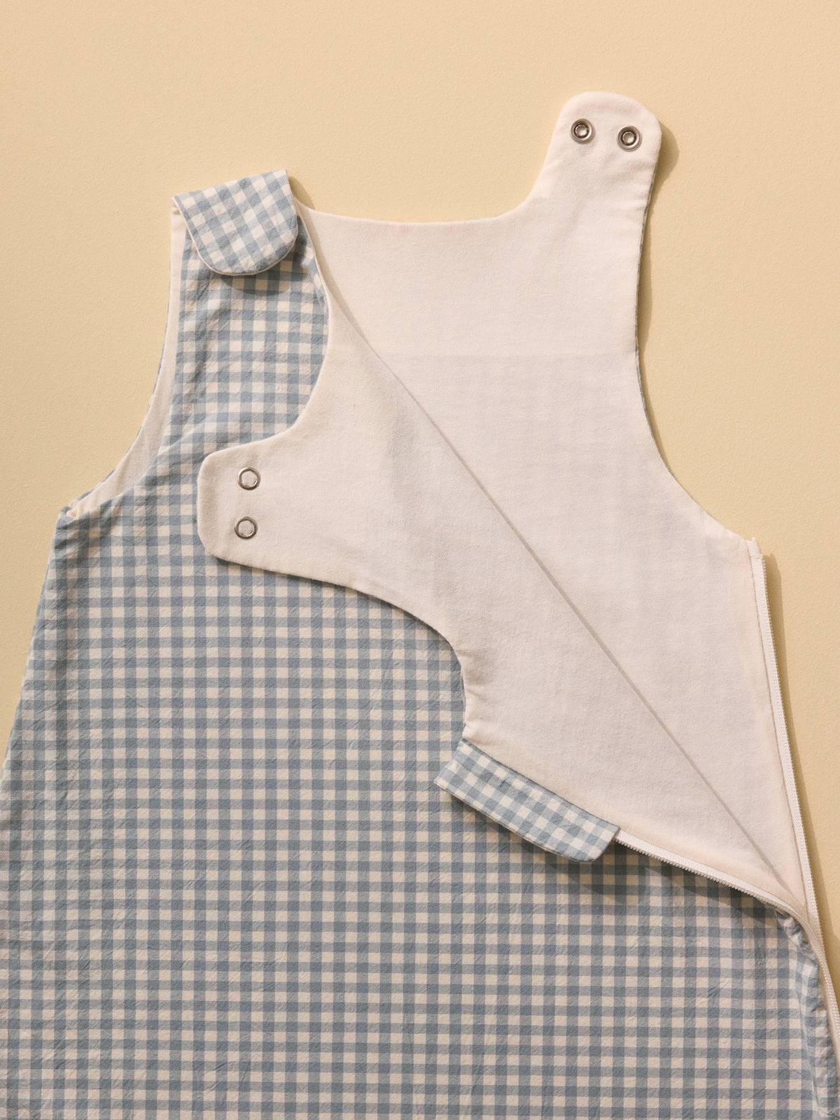 Gingham check cotton percal sleep sack - TOG 2