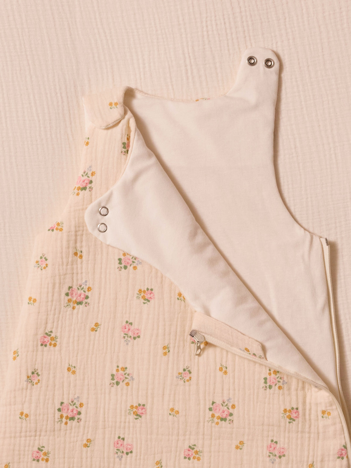 Crinkled organic cotton cheesecloth sleep sack - TOG 3