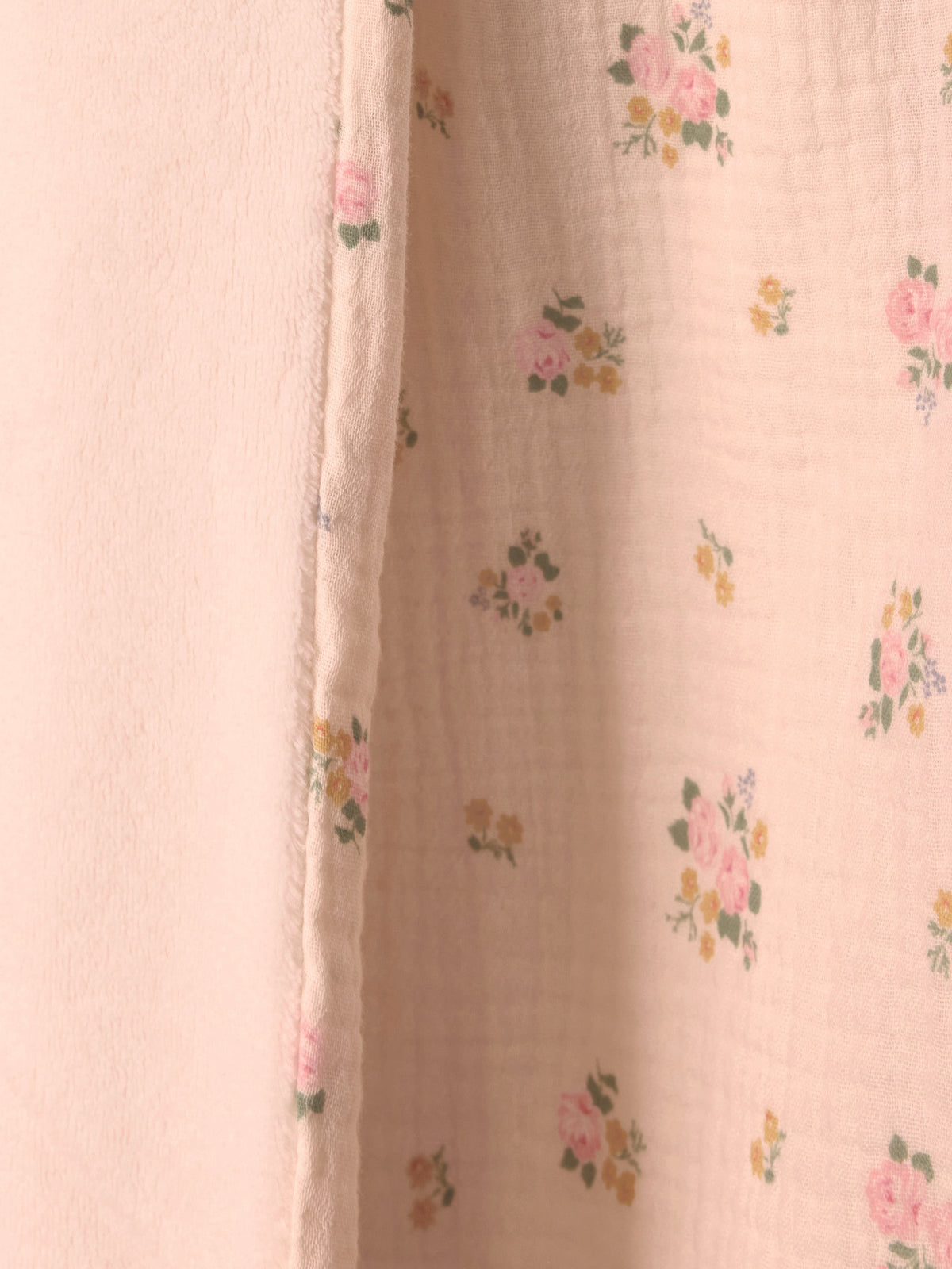 Plaid bébé gaze de coton et micro-polaire