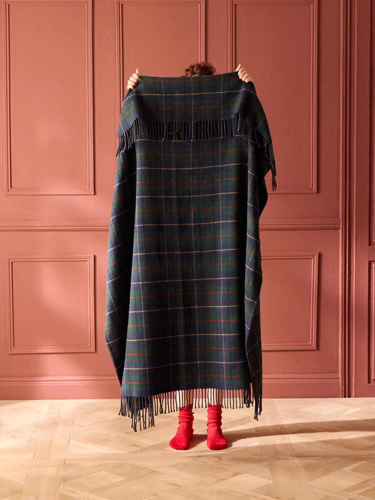 Plaid écossais XL - laine majoritaire
