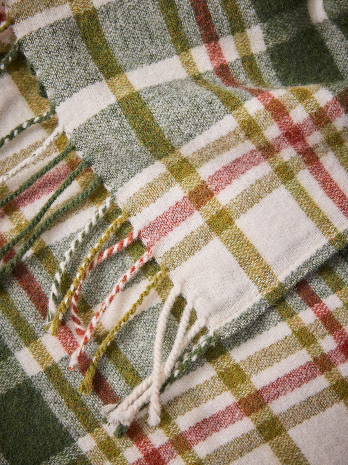Plaid écossais laine majoritaire