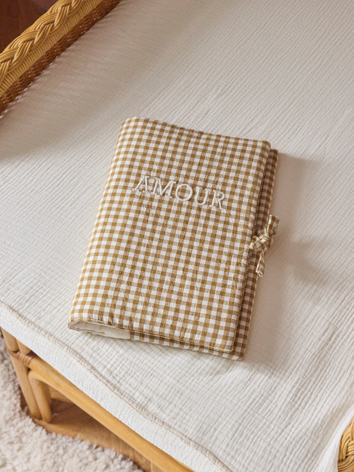 Medical record booklet with quilted cover