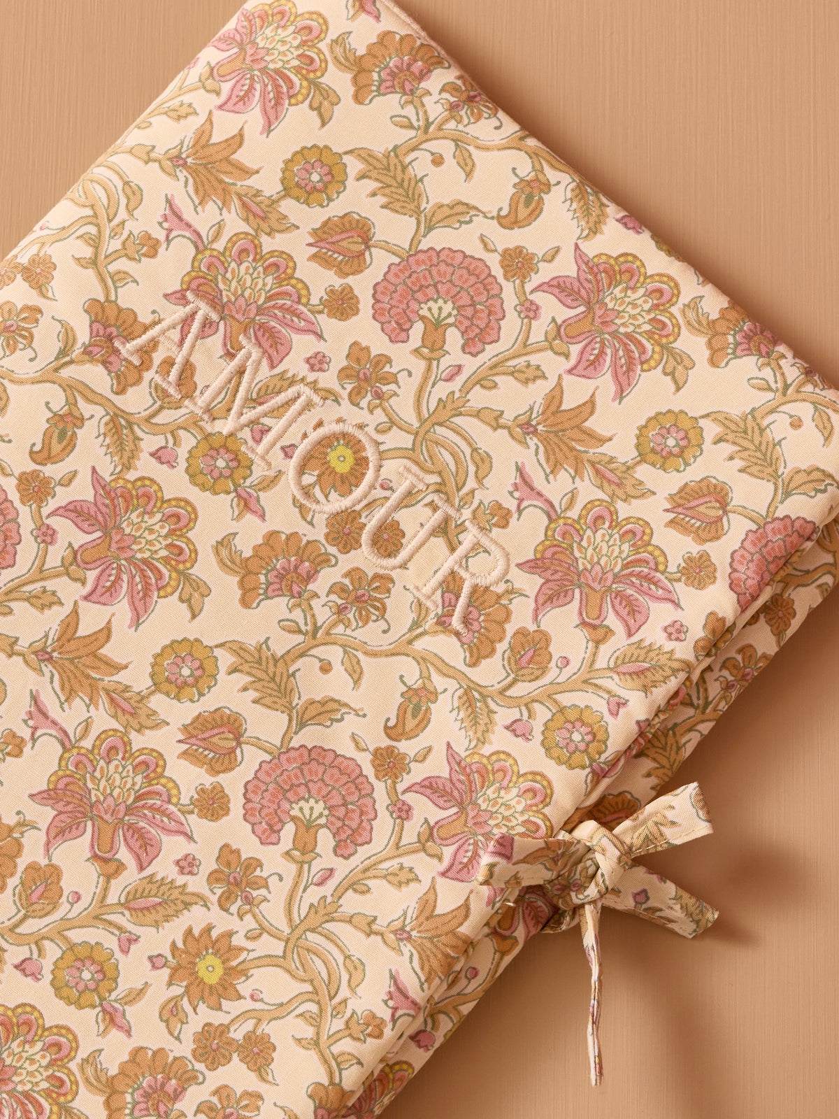 Medical record booklet with quilted cover