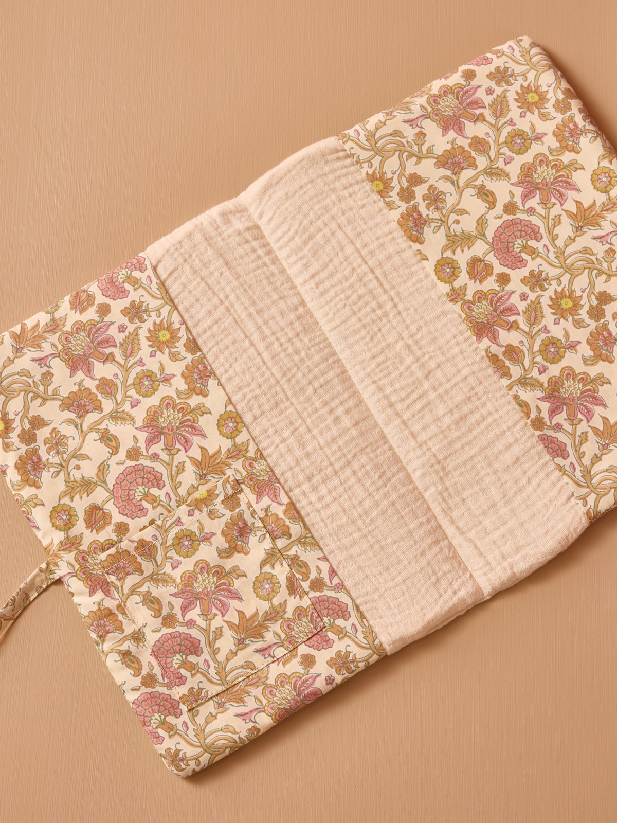 Medical record booklet with quilted cover