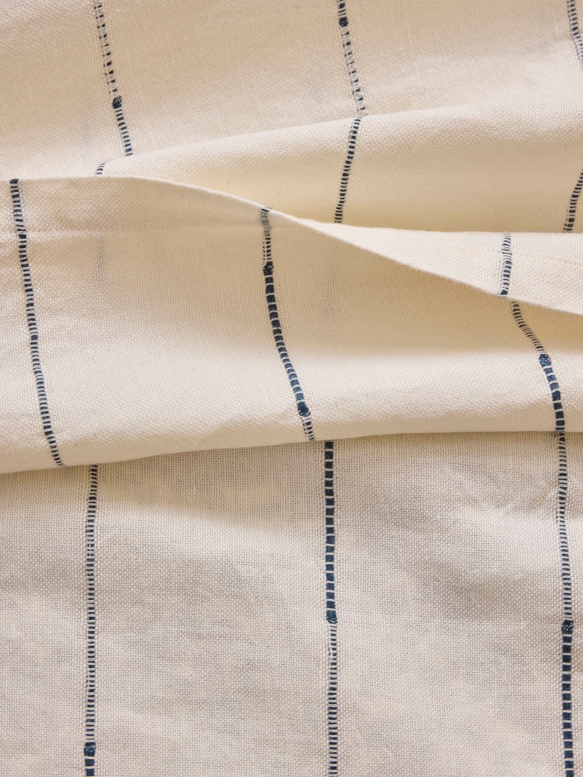 Striped blanket in cotton, linen and hemp