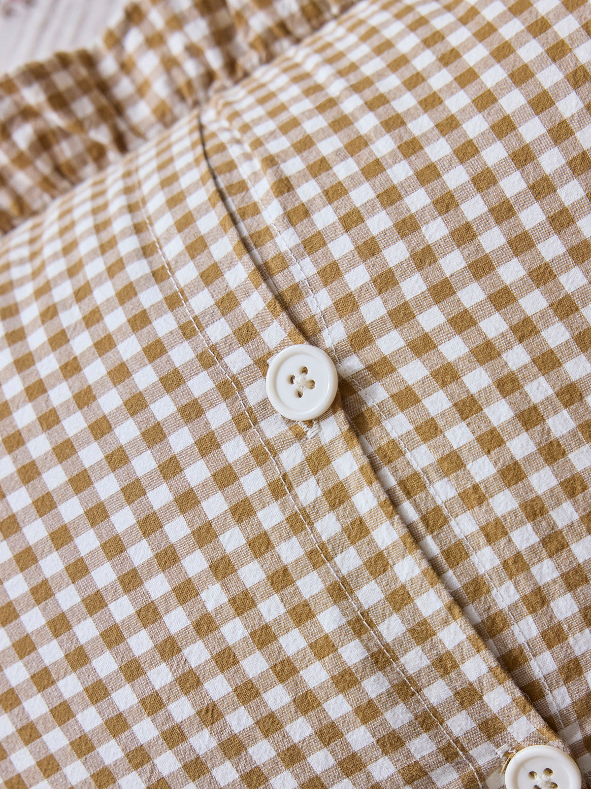 Amour gingham check cushion