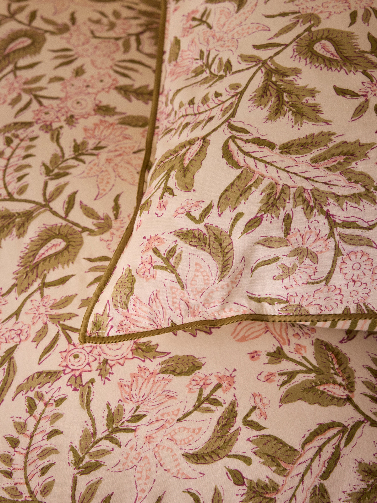 Housse de coussin imprimé indien