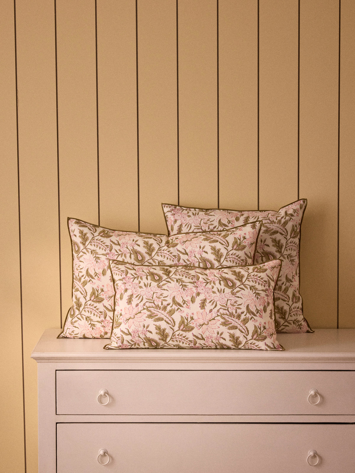 Housse de coussin imprimé indien