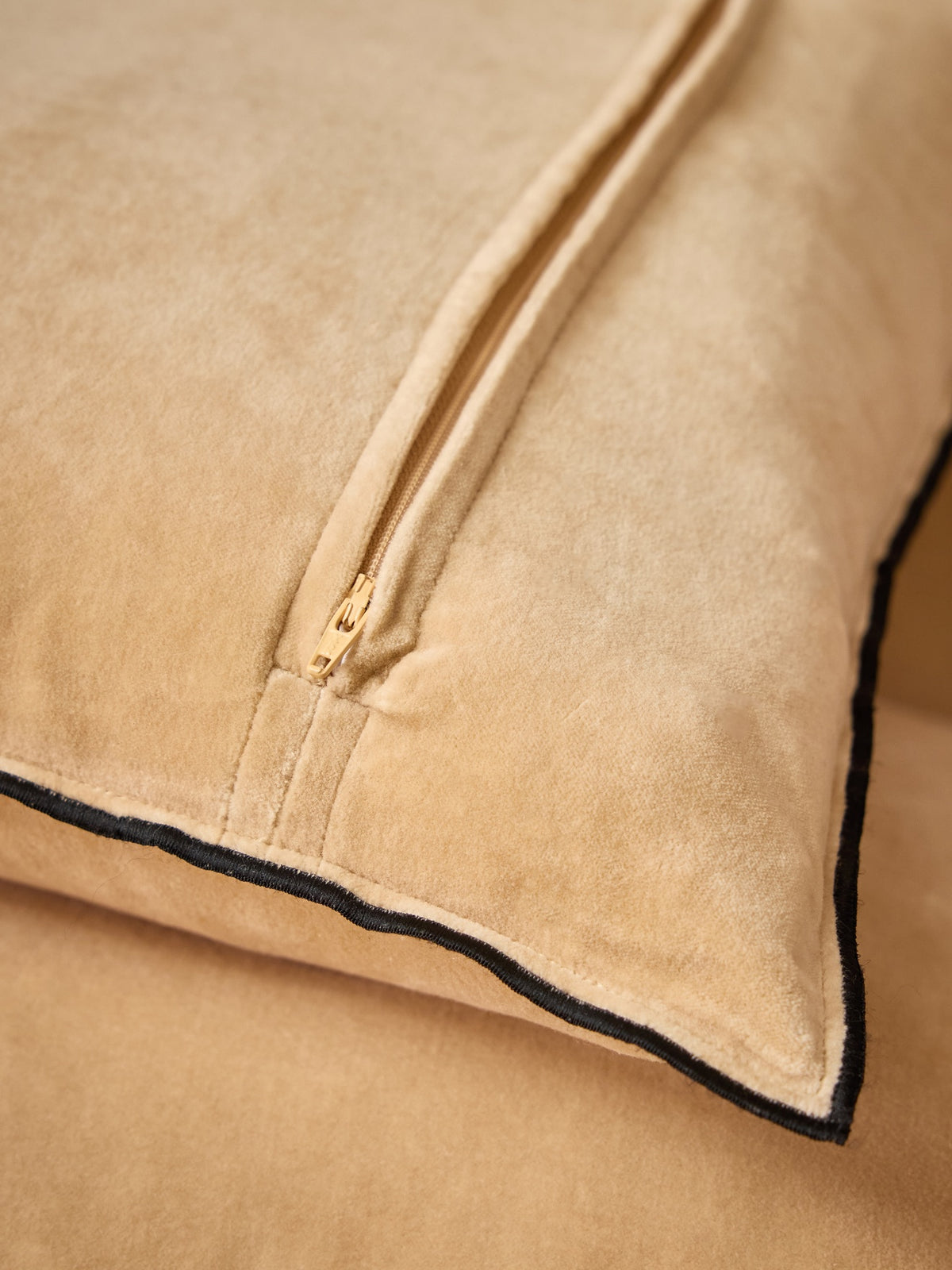 Housse de coussin en velours