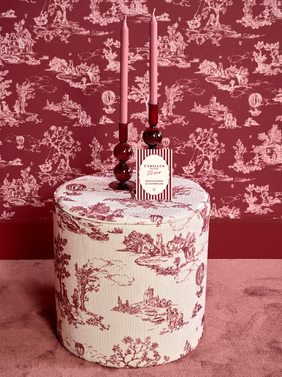Anne upholstered footstool