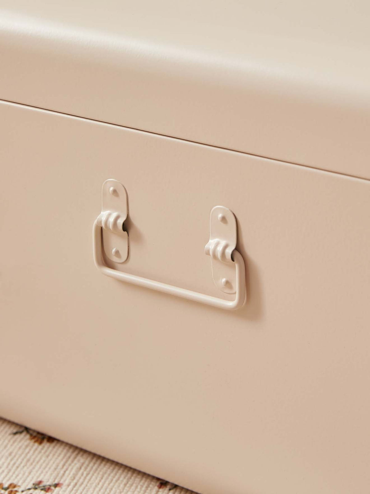 Metal storage trunk
