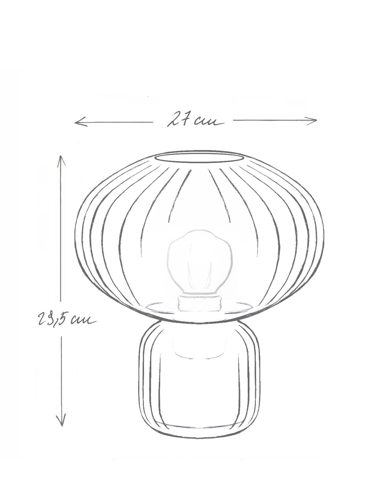 Chiseled glass Marttin lamp