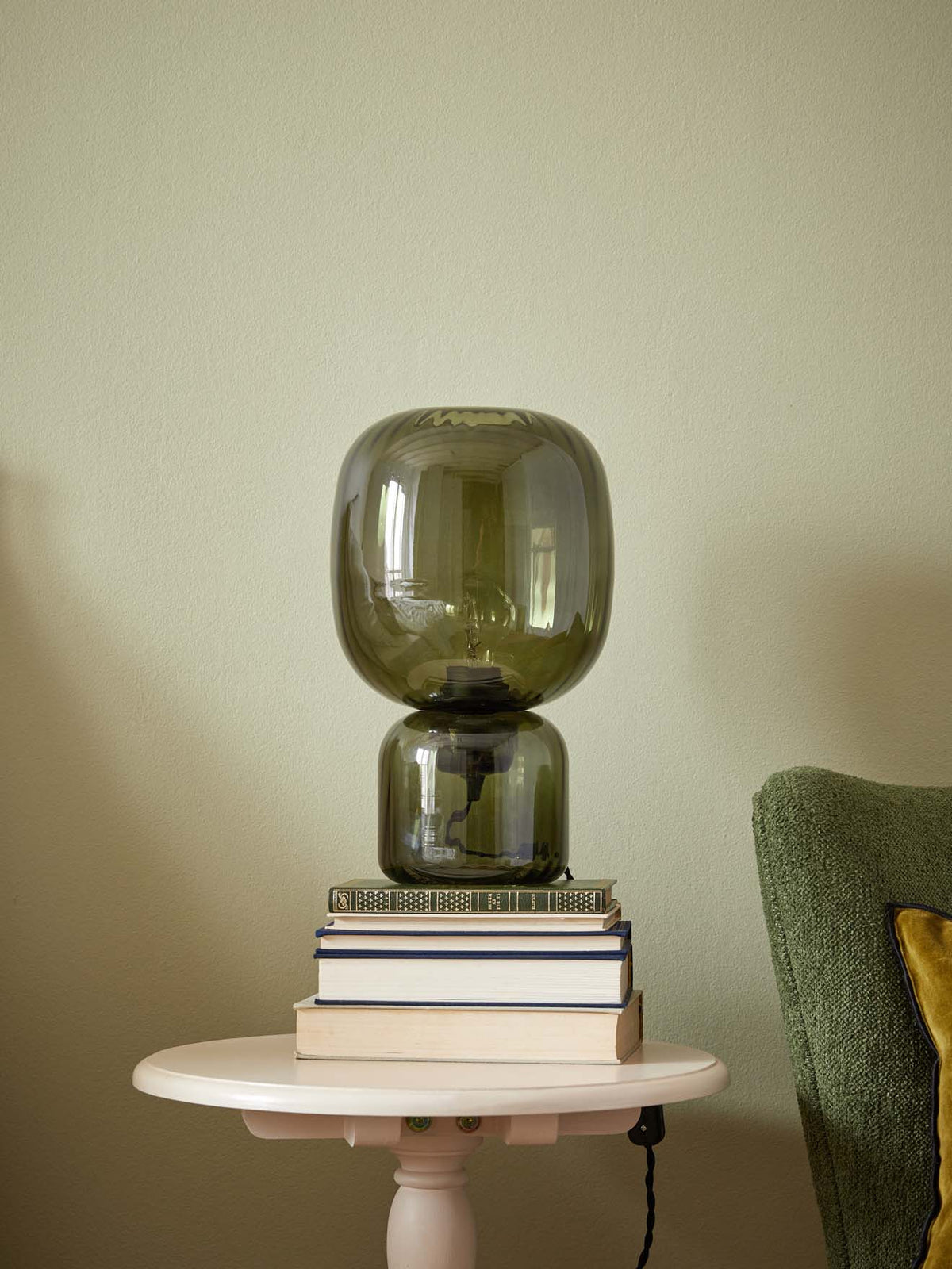 Louise lamp in tinted glass