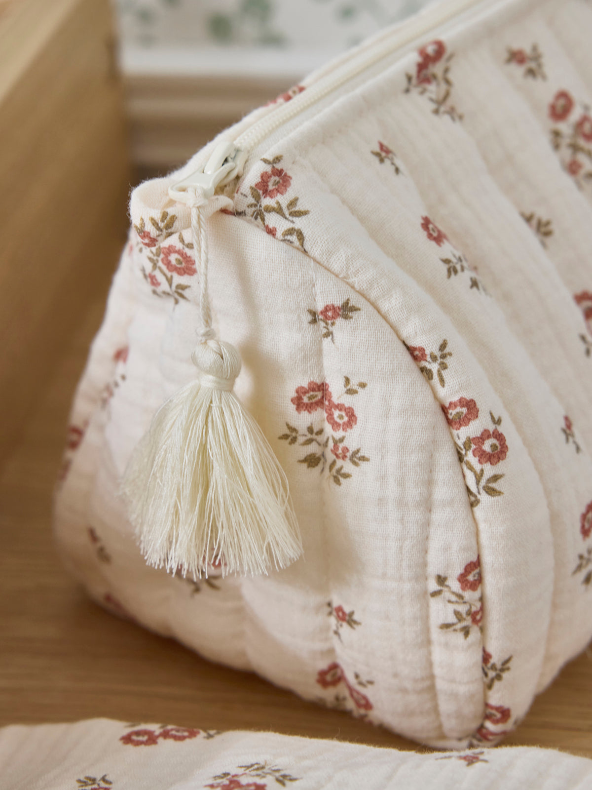 Trousse de toilette en gaze de coton