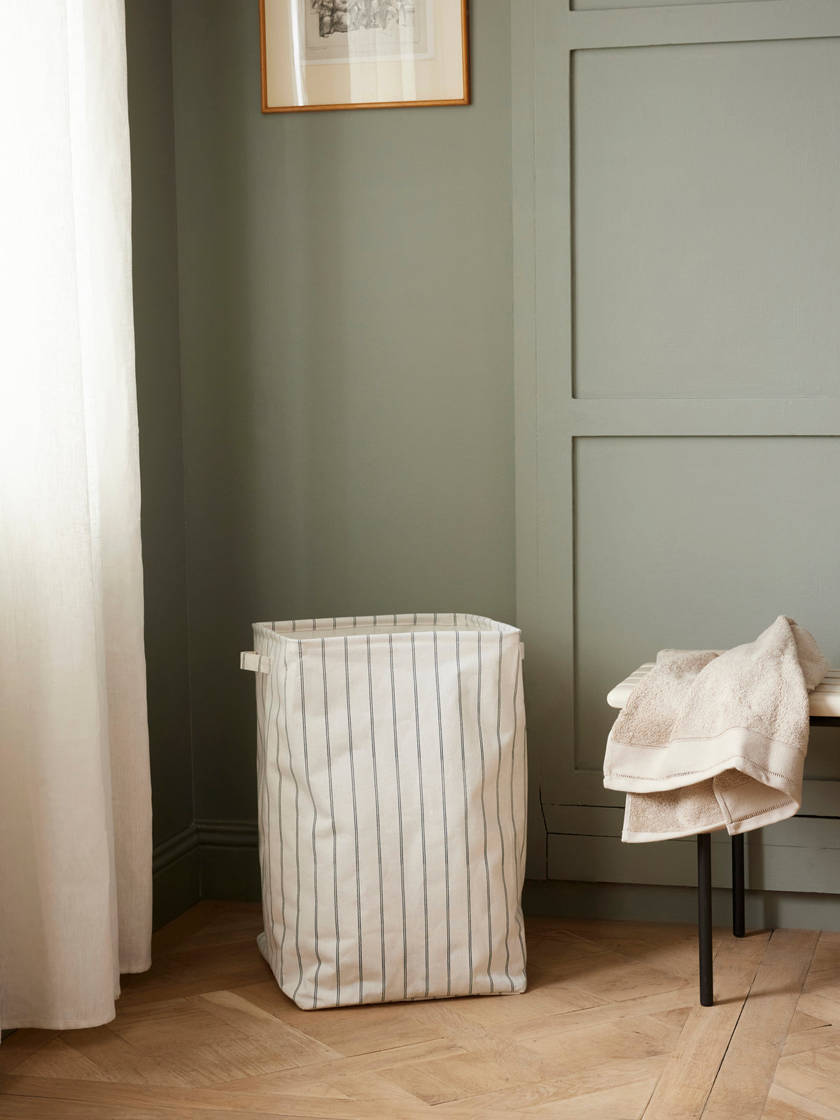 Bac à linge en toile