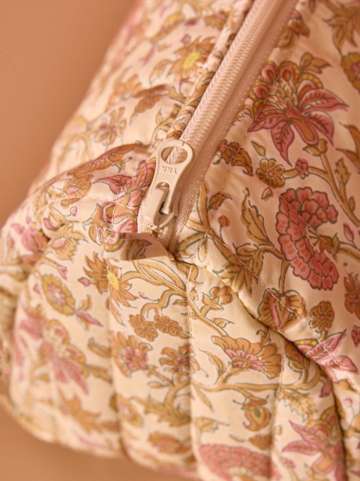 Cotton percale toiletries case