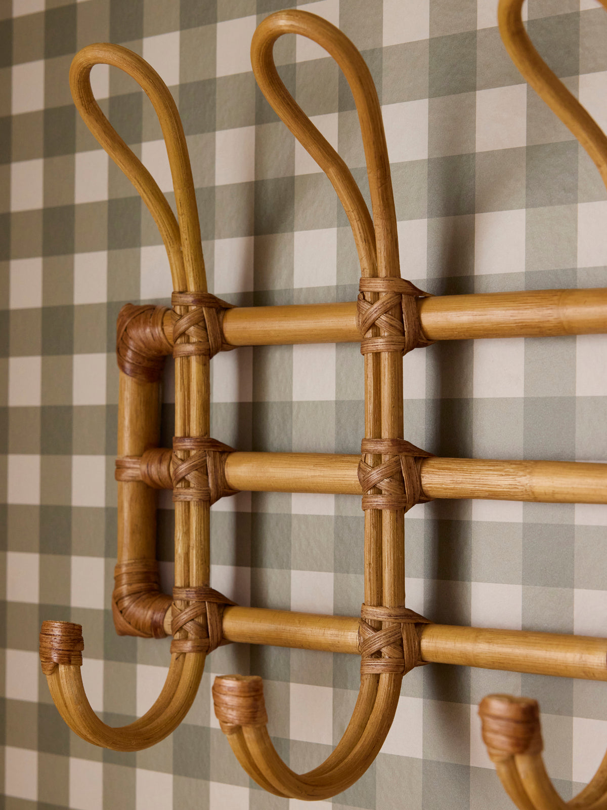 Rattan coat hook "Lou"