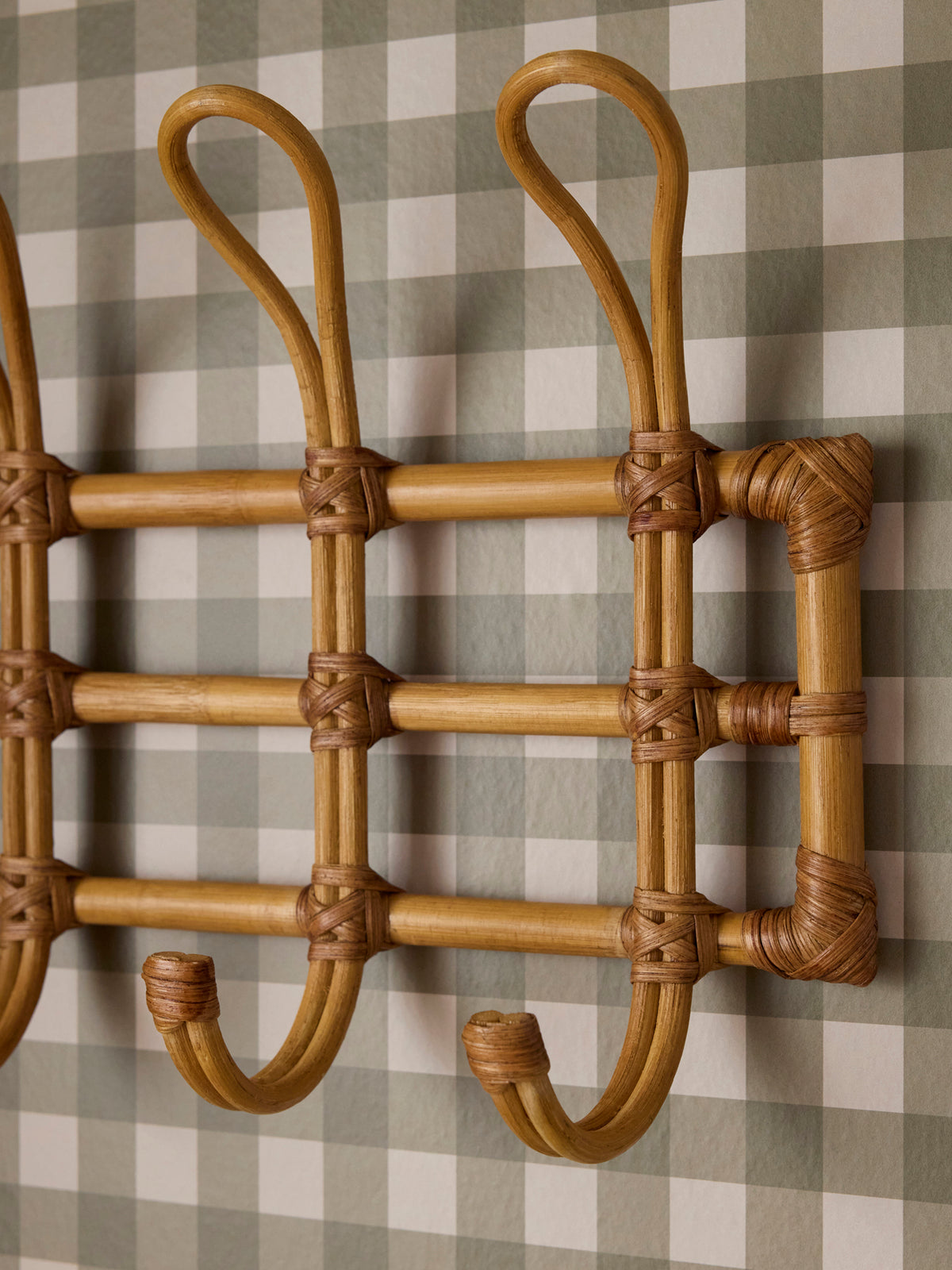 Rattan coat hook "Lou"